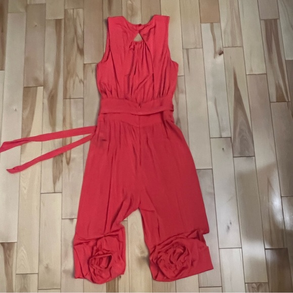 Vermillion belted jumpsuit - Picture 9 of 14